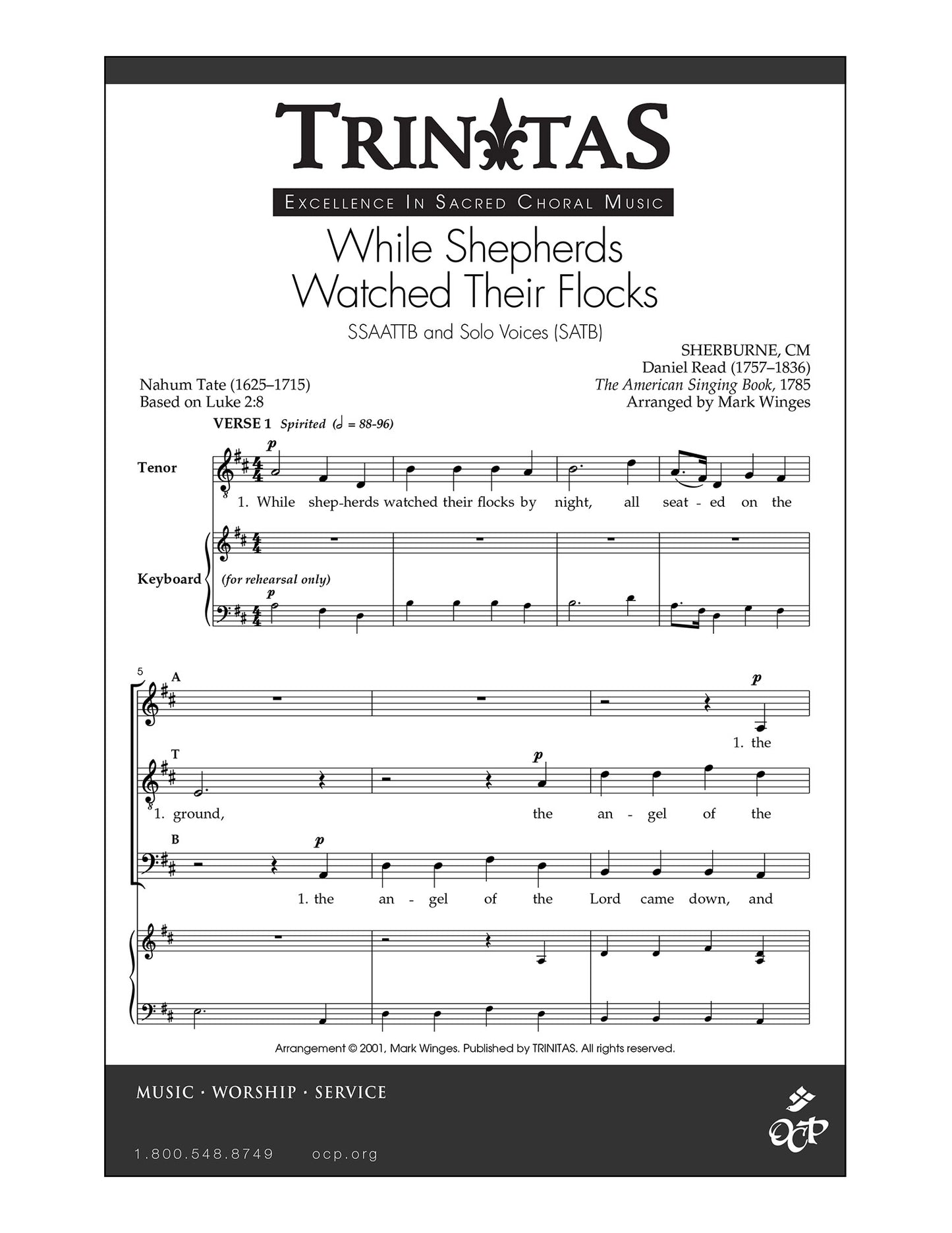 While Shepherds Watched Their Flocks