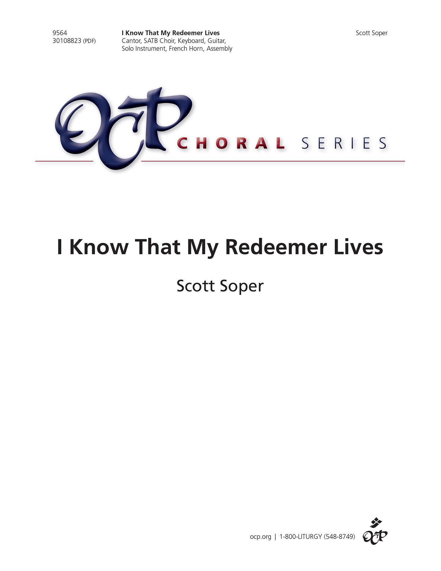 I Know That My Redeemer Lives