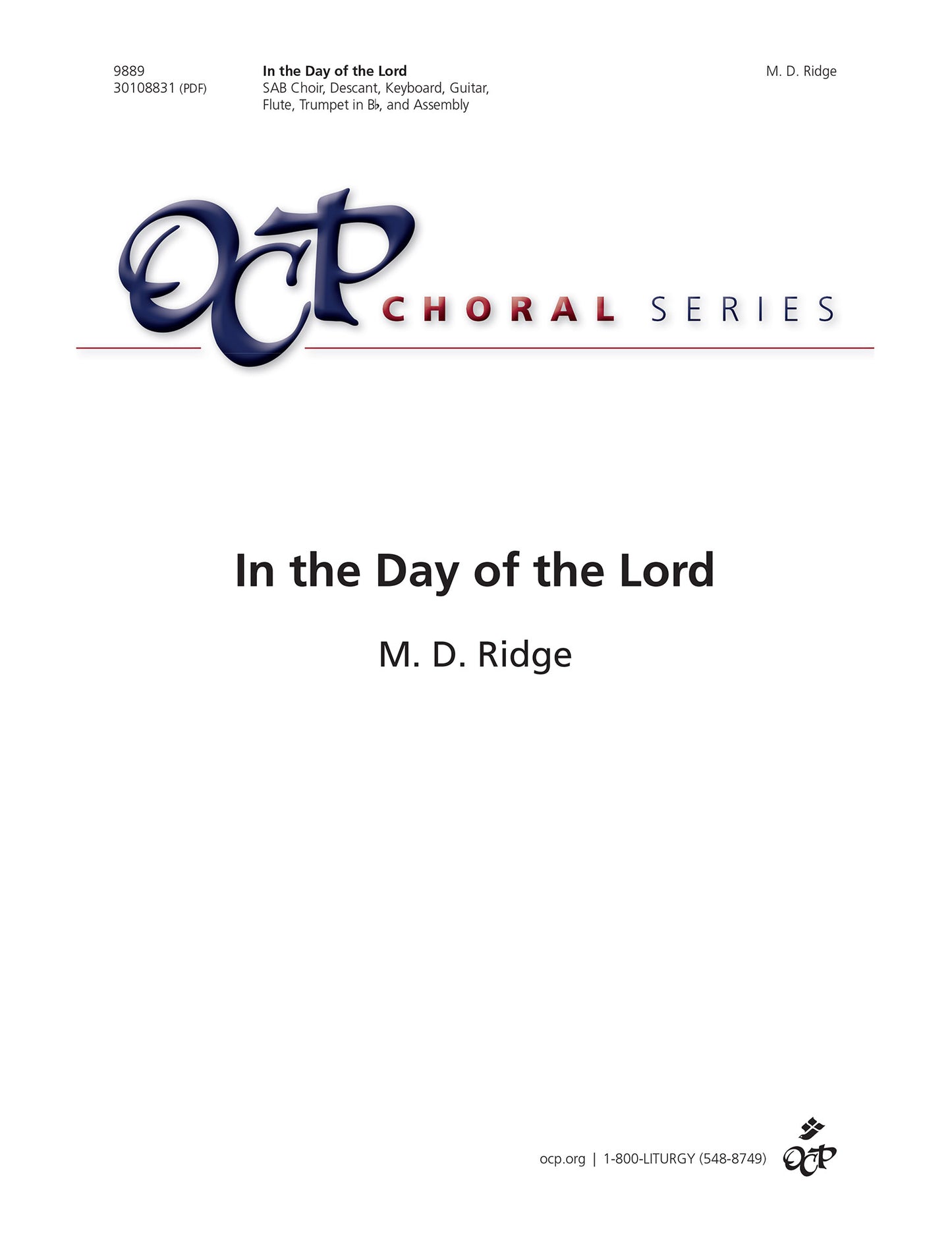 In the Day of the Lord