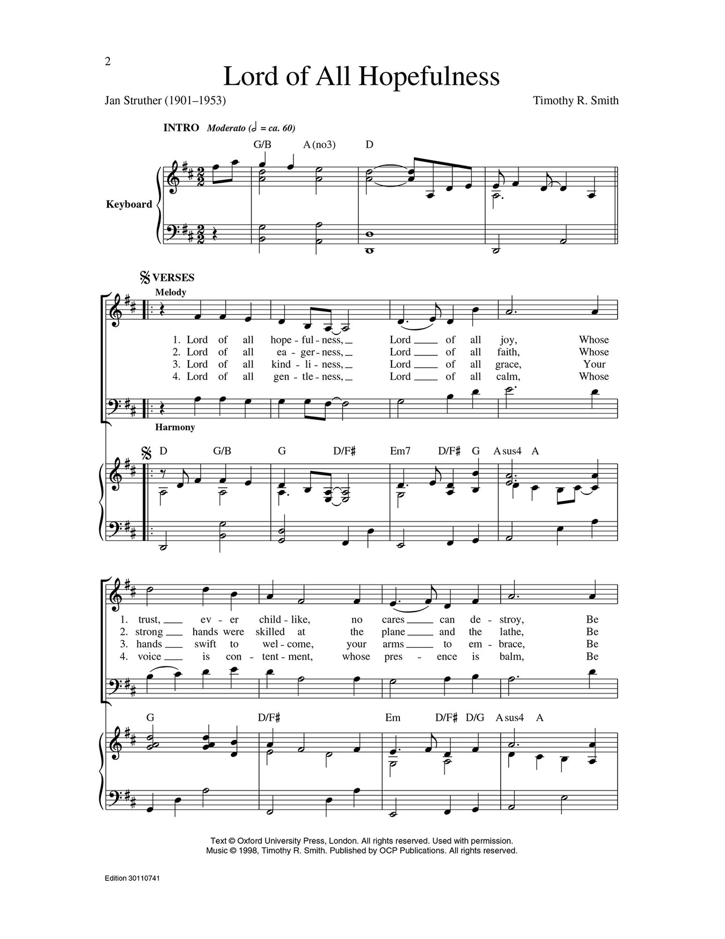 Lord of All Hopefulness