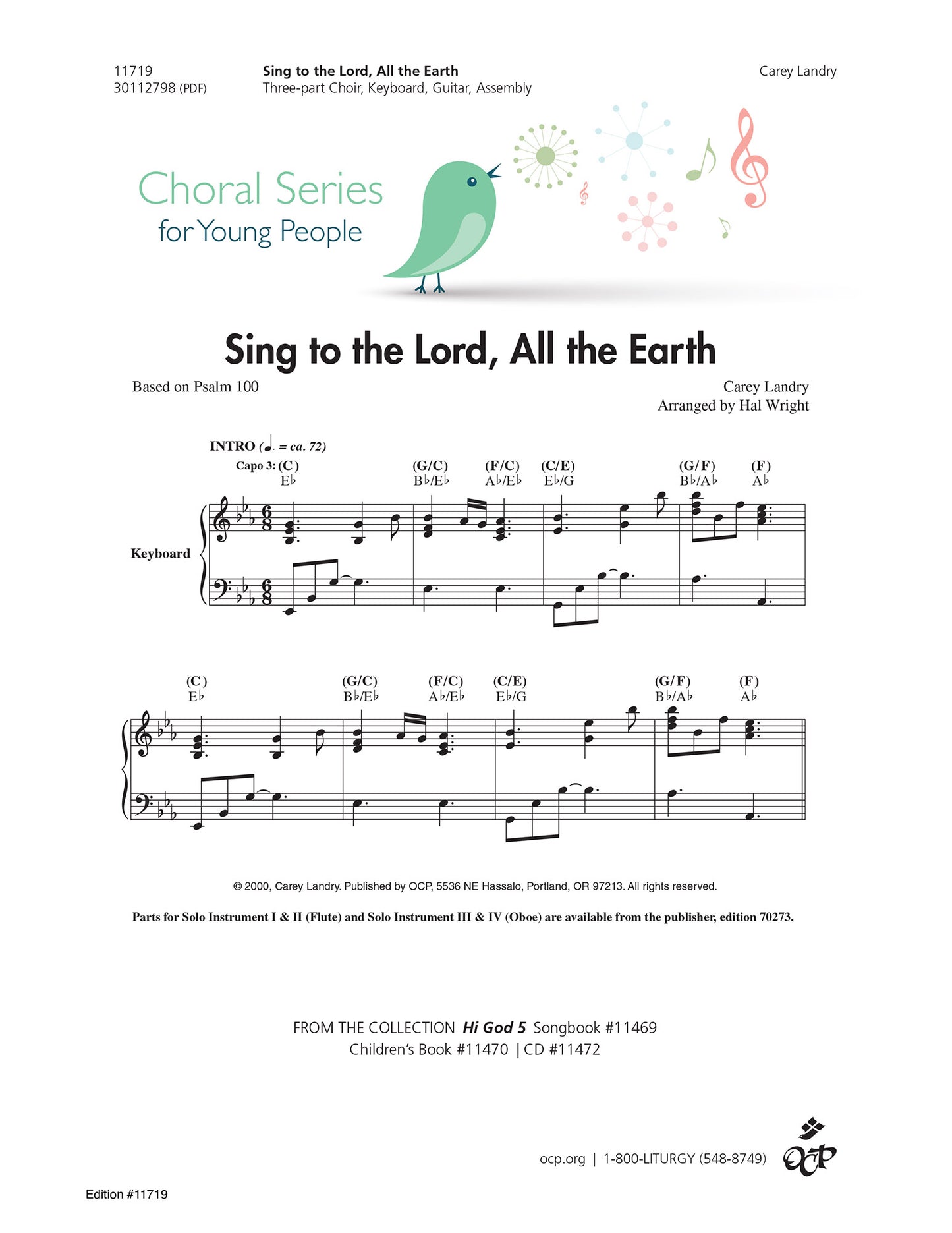 Sing to the Lord, All the Earth