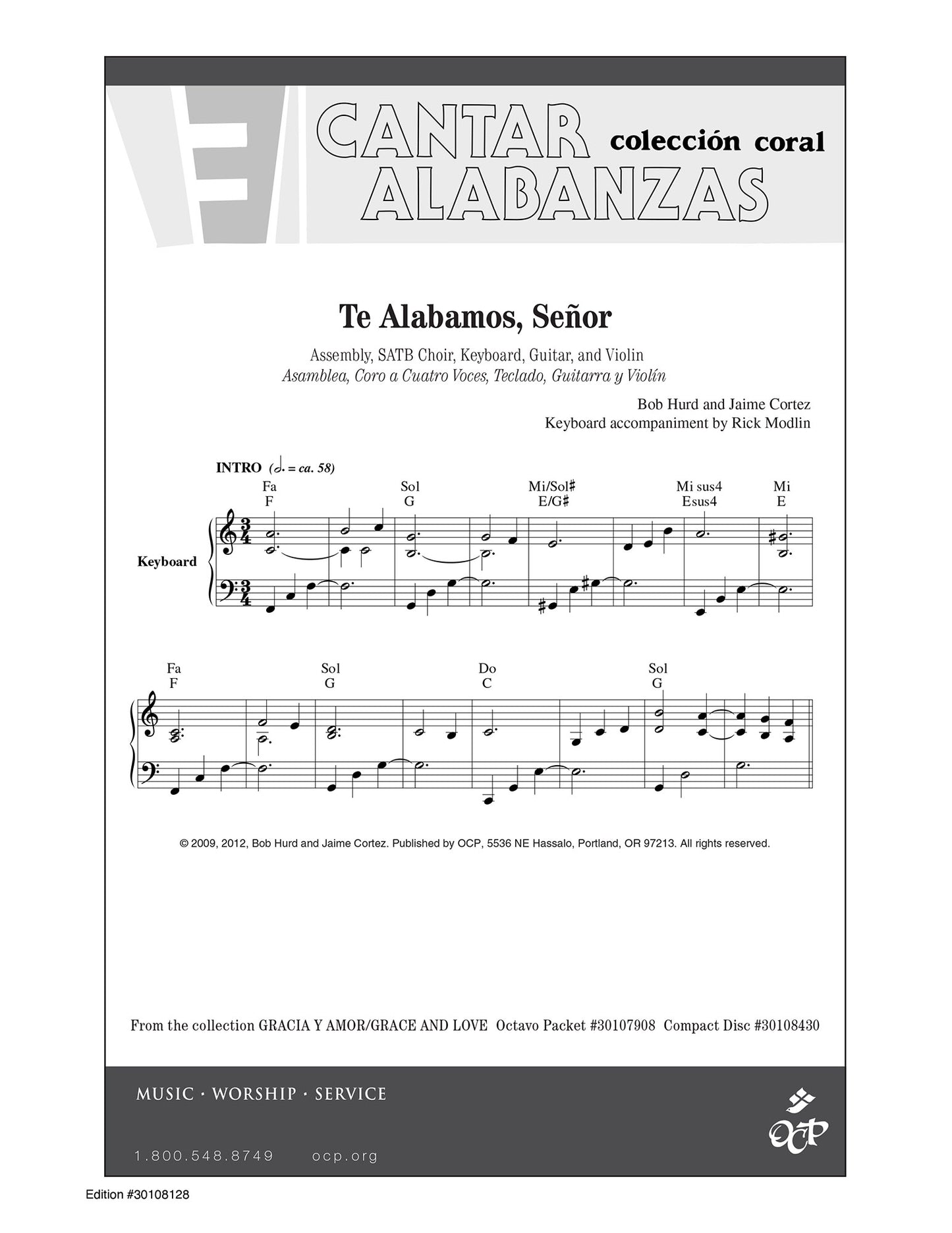 Te Alabamos, Se–or