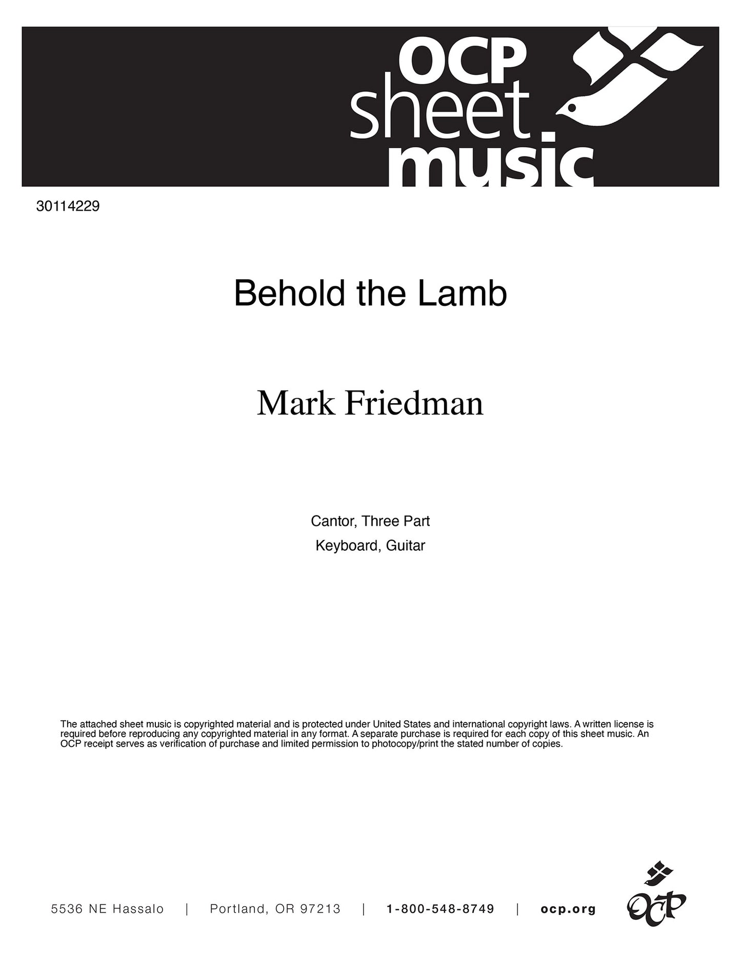 Behold the Lamb