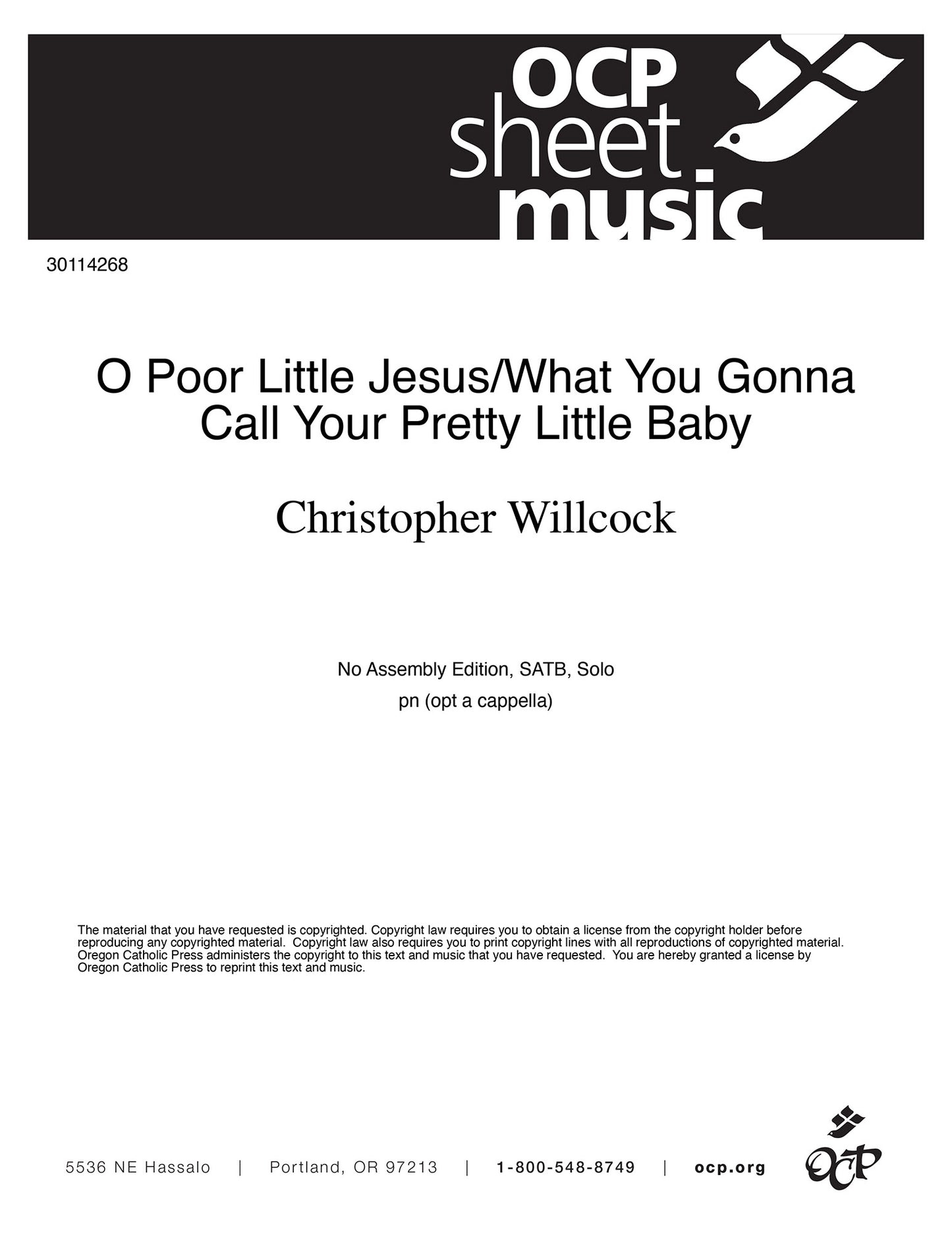 O Poor Little Jesus/What You Gonna Call Your Pretty Little Baby