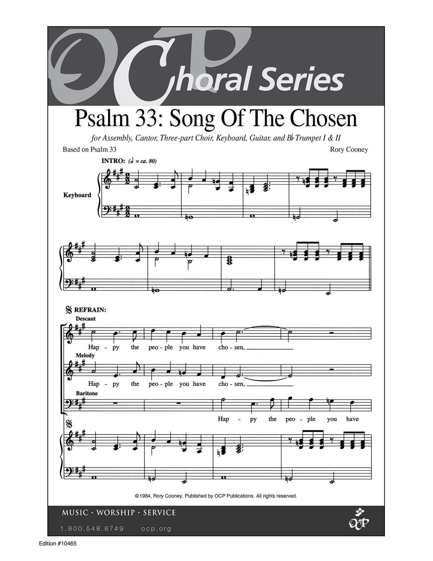 Psalm 33: Song of the Chosen