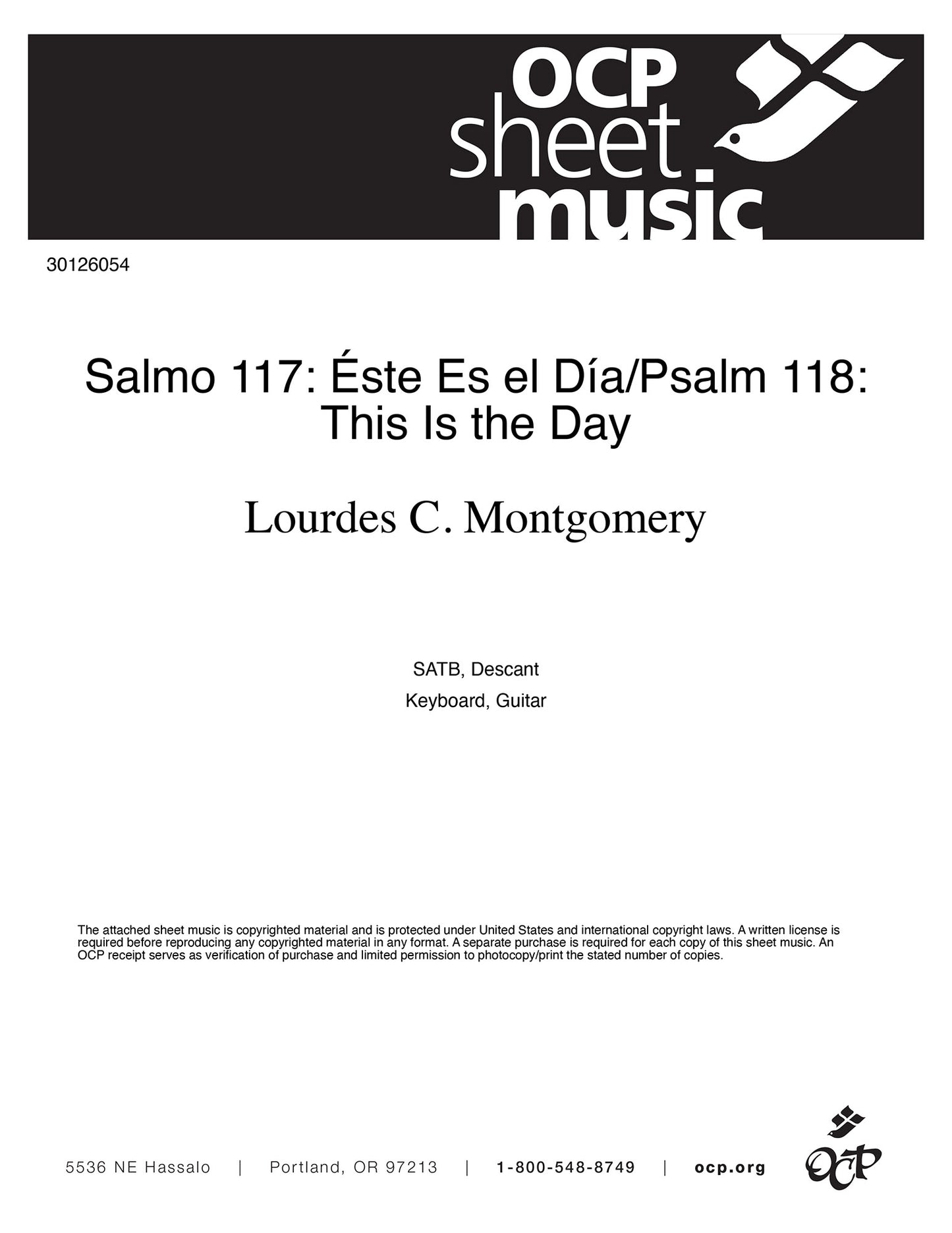 Salmo 117: ƒste Es el D’a/Psalm 118: This Is the Day