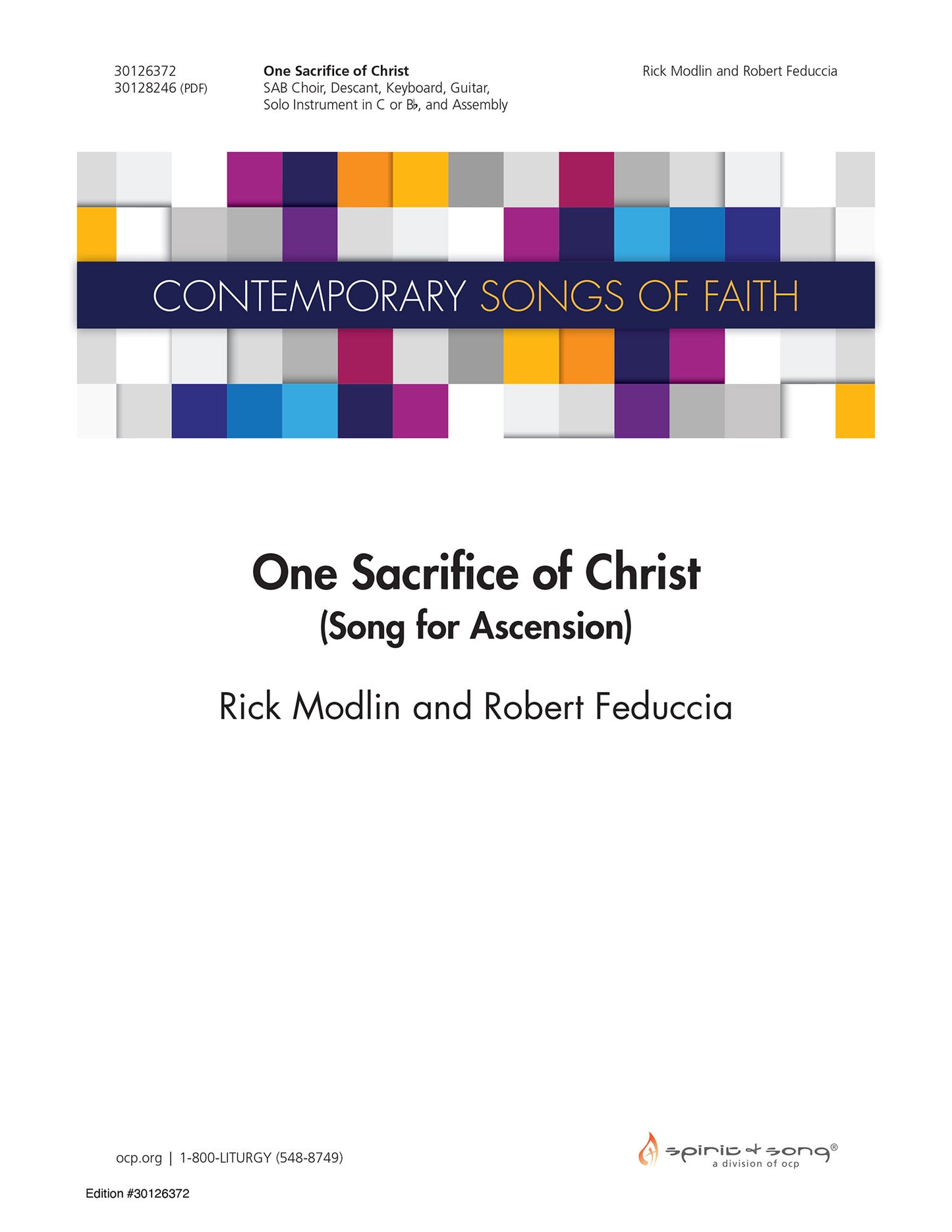 One Sacrifice of Christ