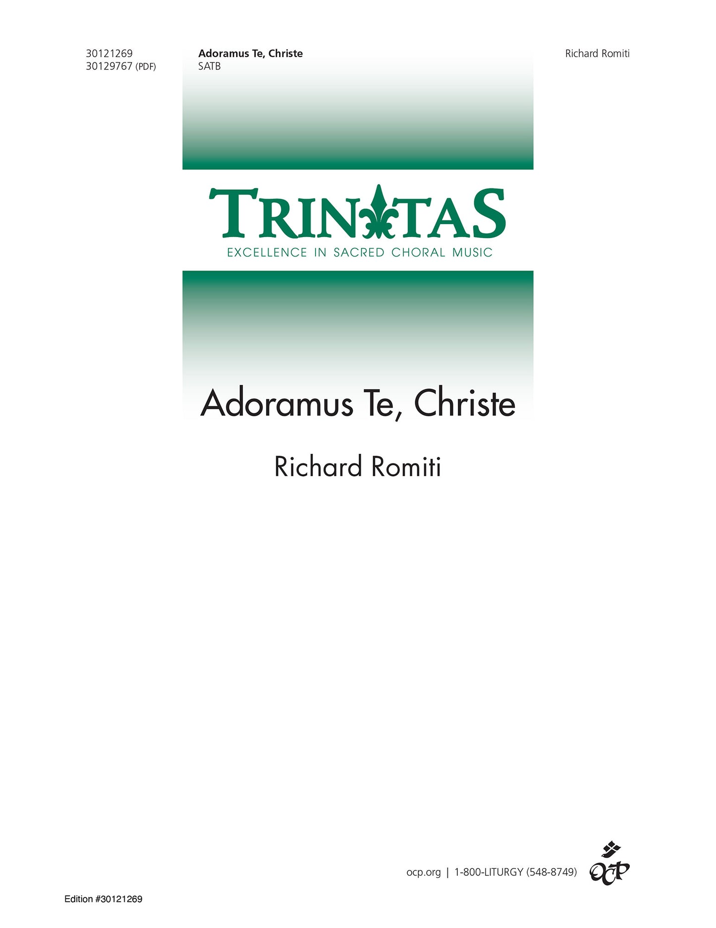 Adoramus Te, Christe