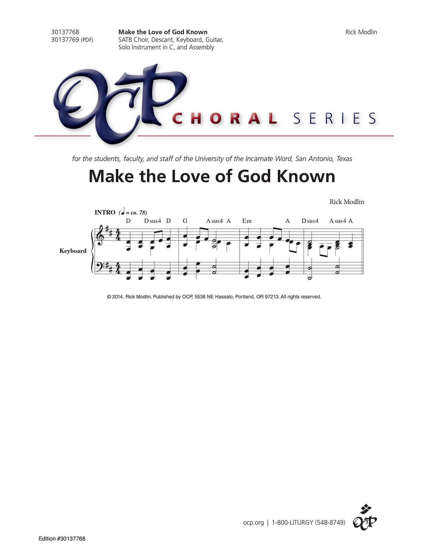 Make the Love of God Known