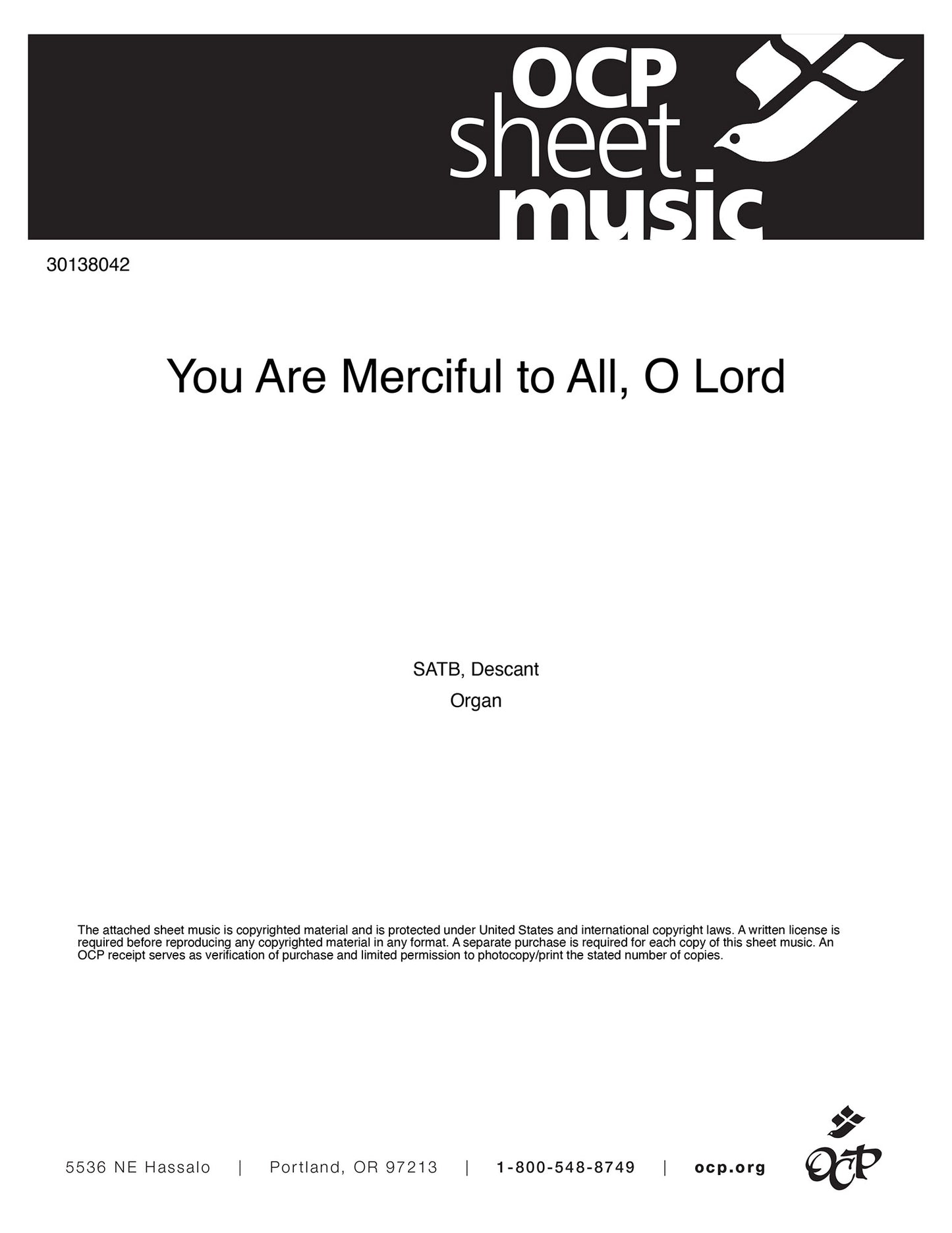 You Are Merciful to All, O Lord