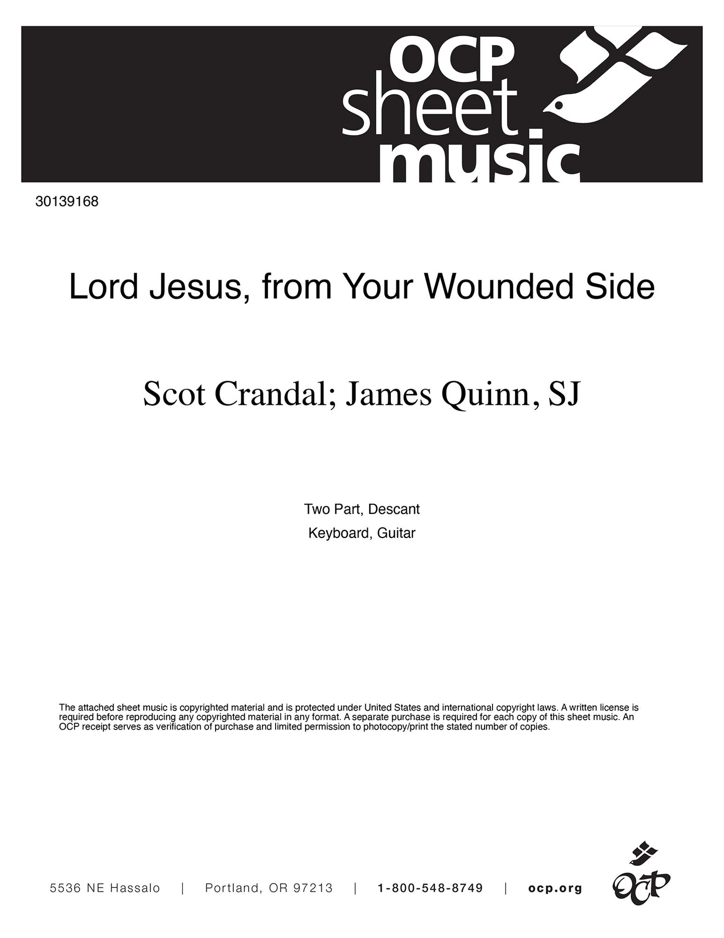 Lord Jesus, from Your Wounded Side