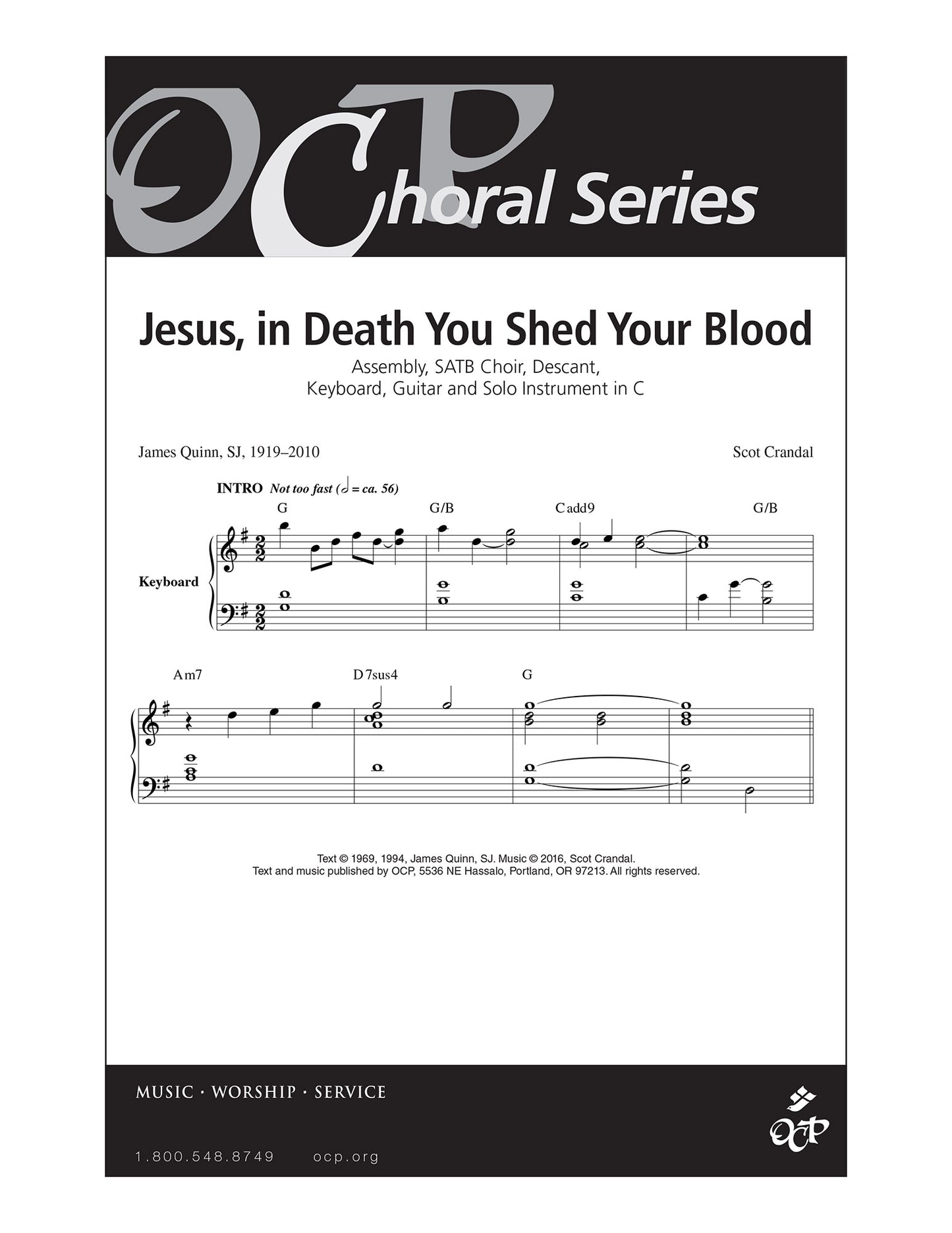 Jesus, in Death You Shed Your Blood