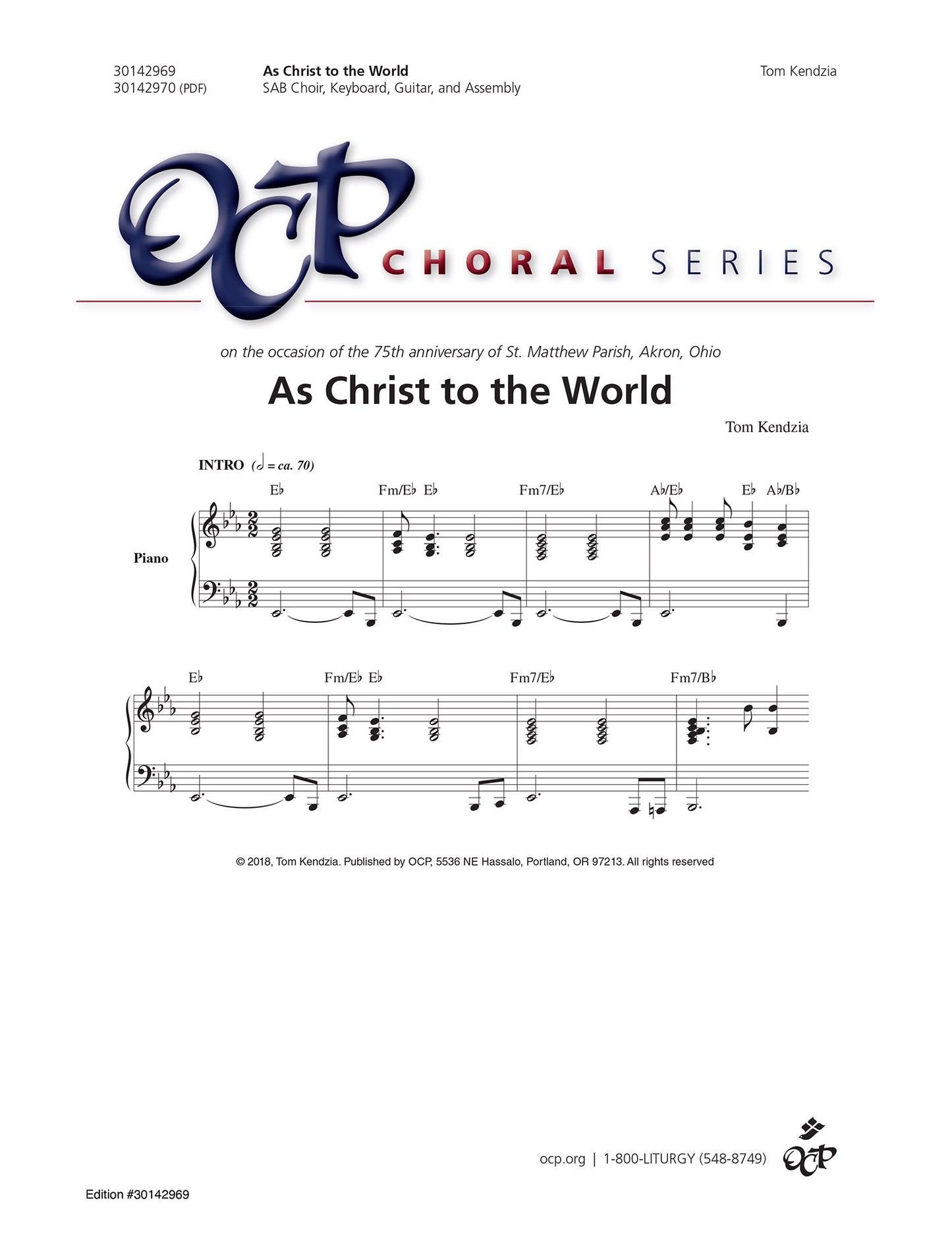 As Christ to the World