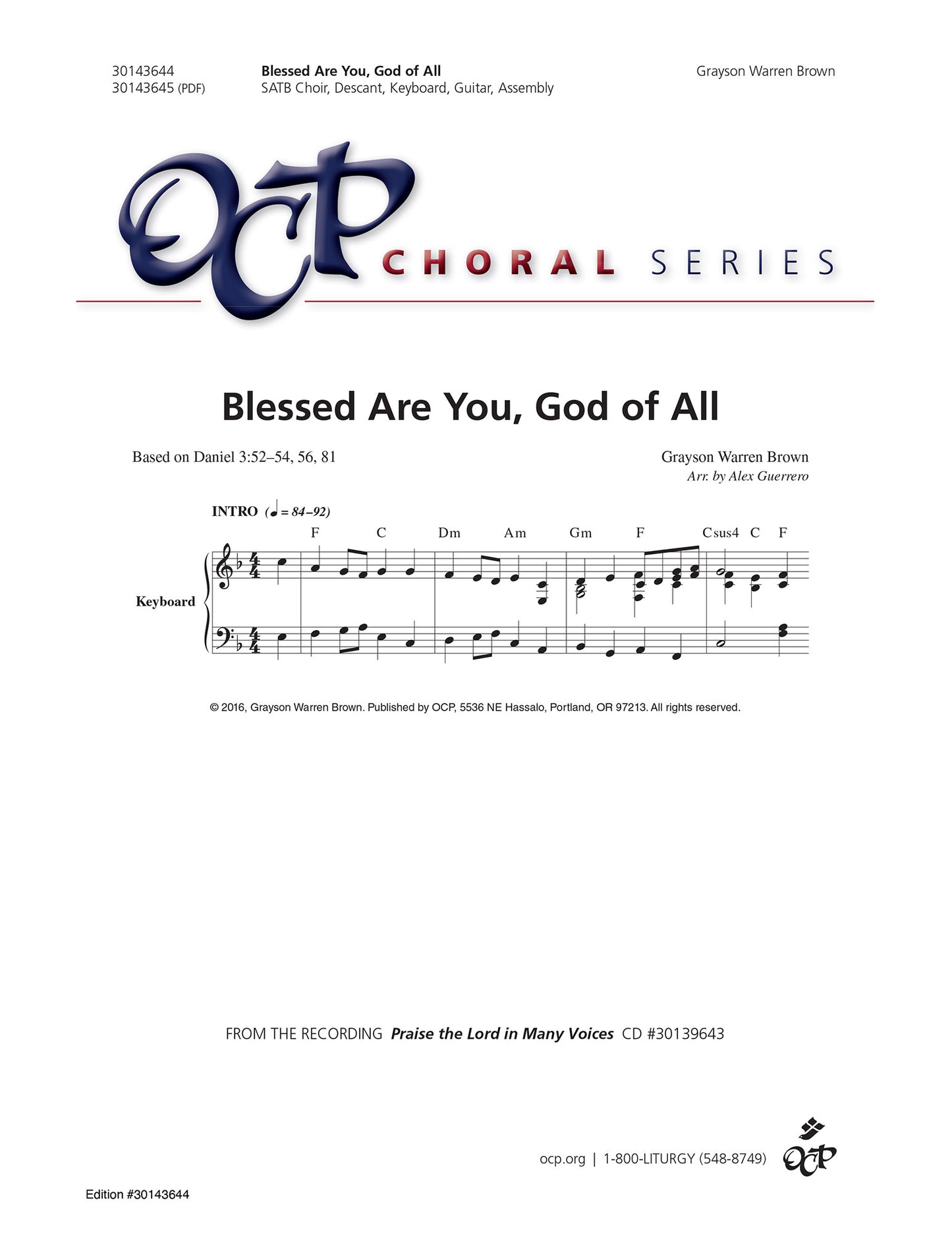 Blessed Are You, God of All