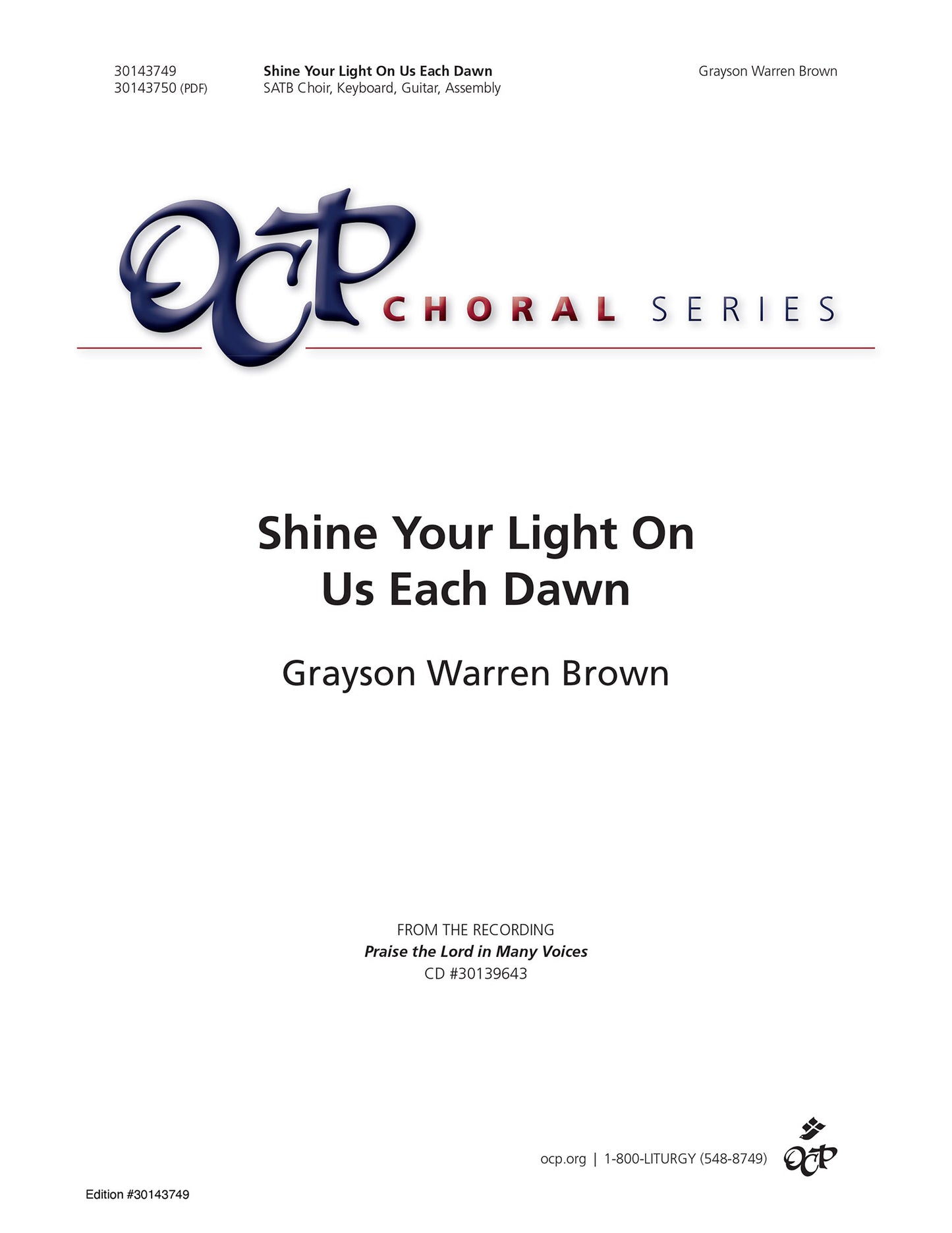 Shine Your Light On Us Each Dawn