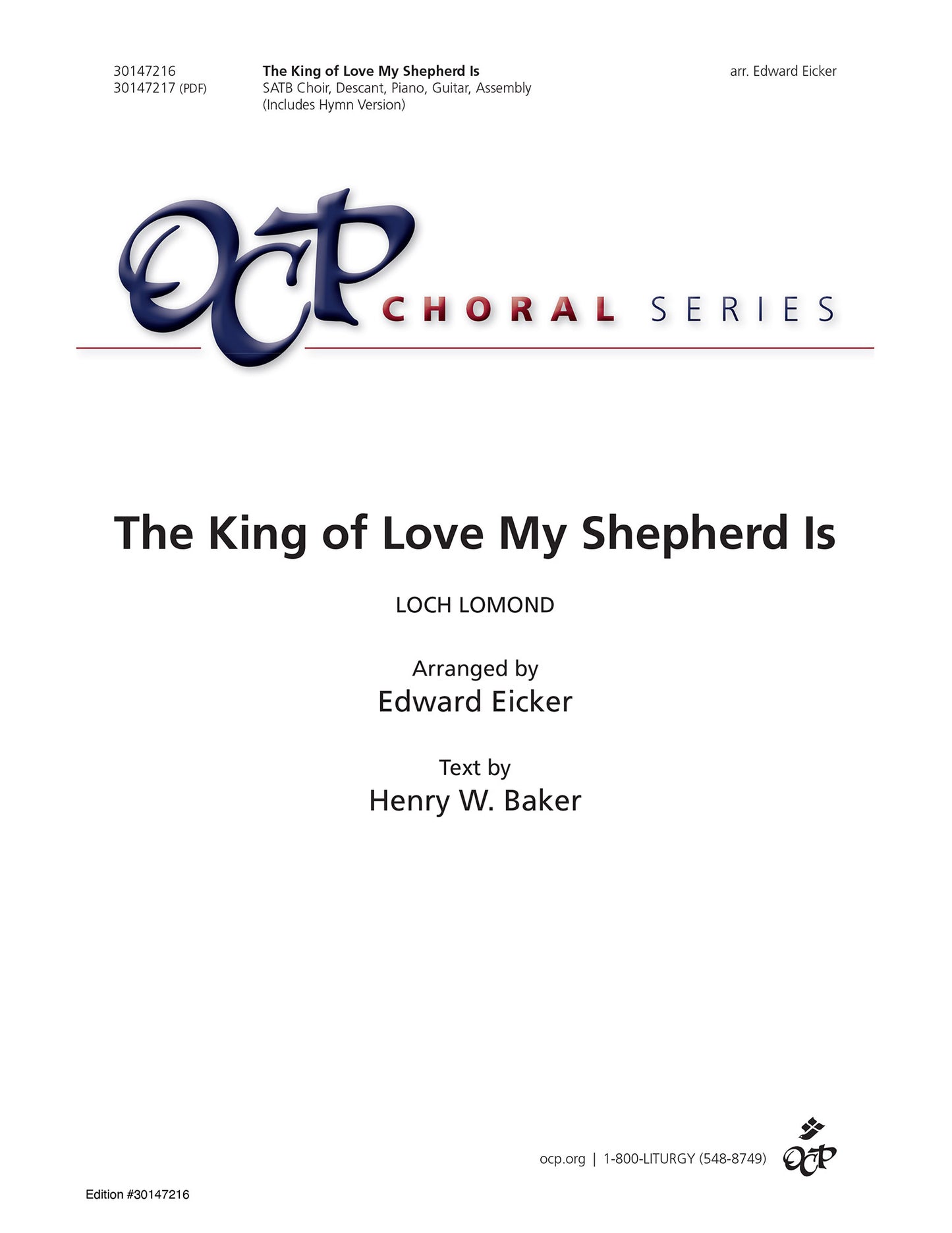 The King of Love My Shepherd Is