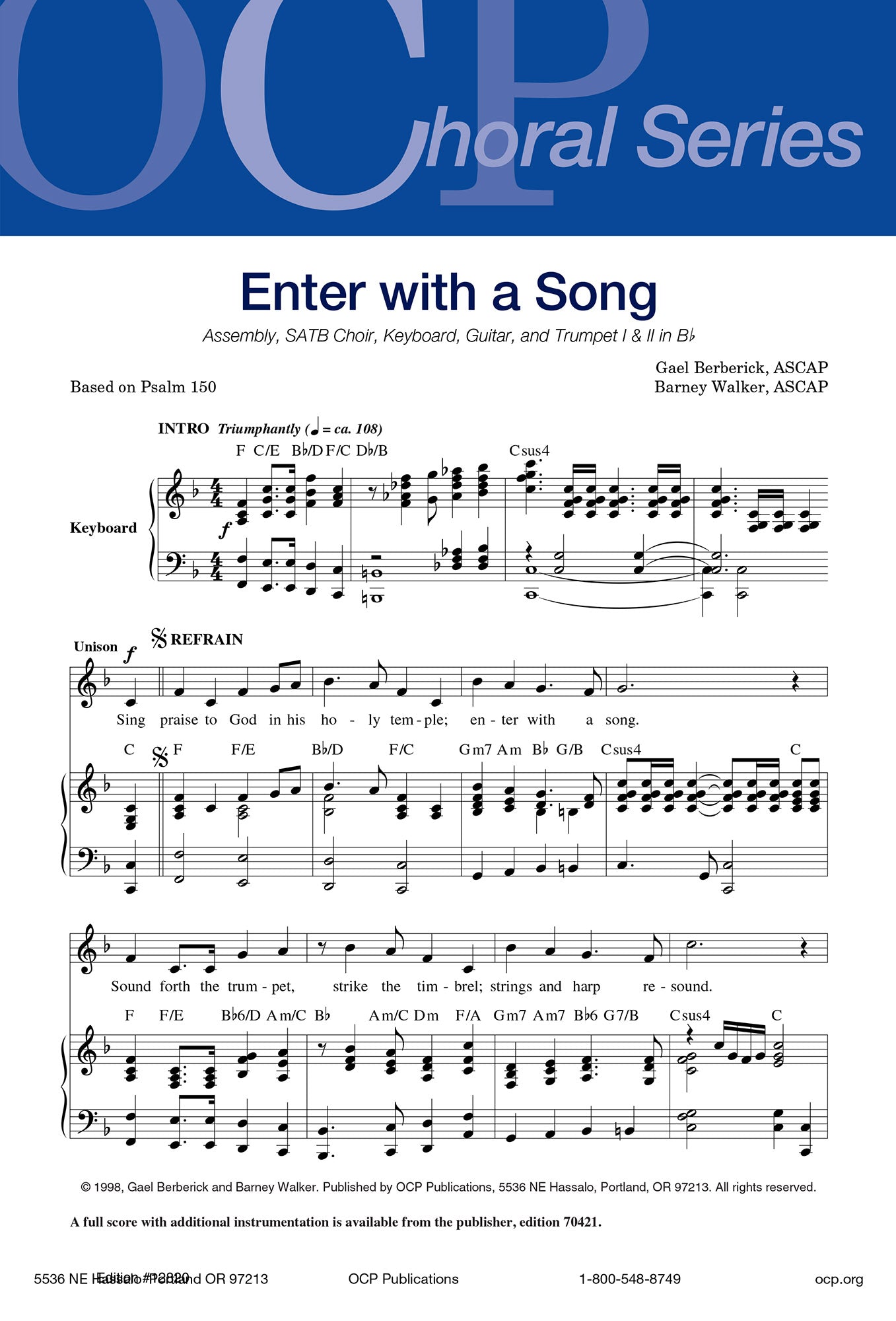 Enter with a Song