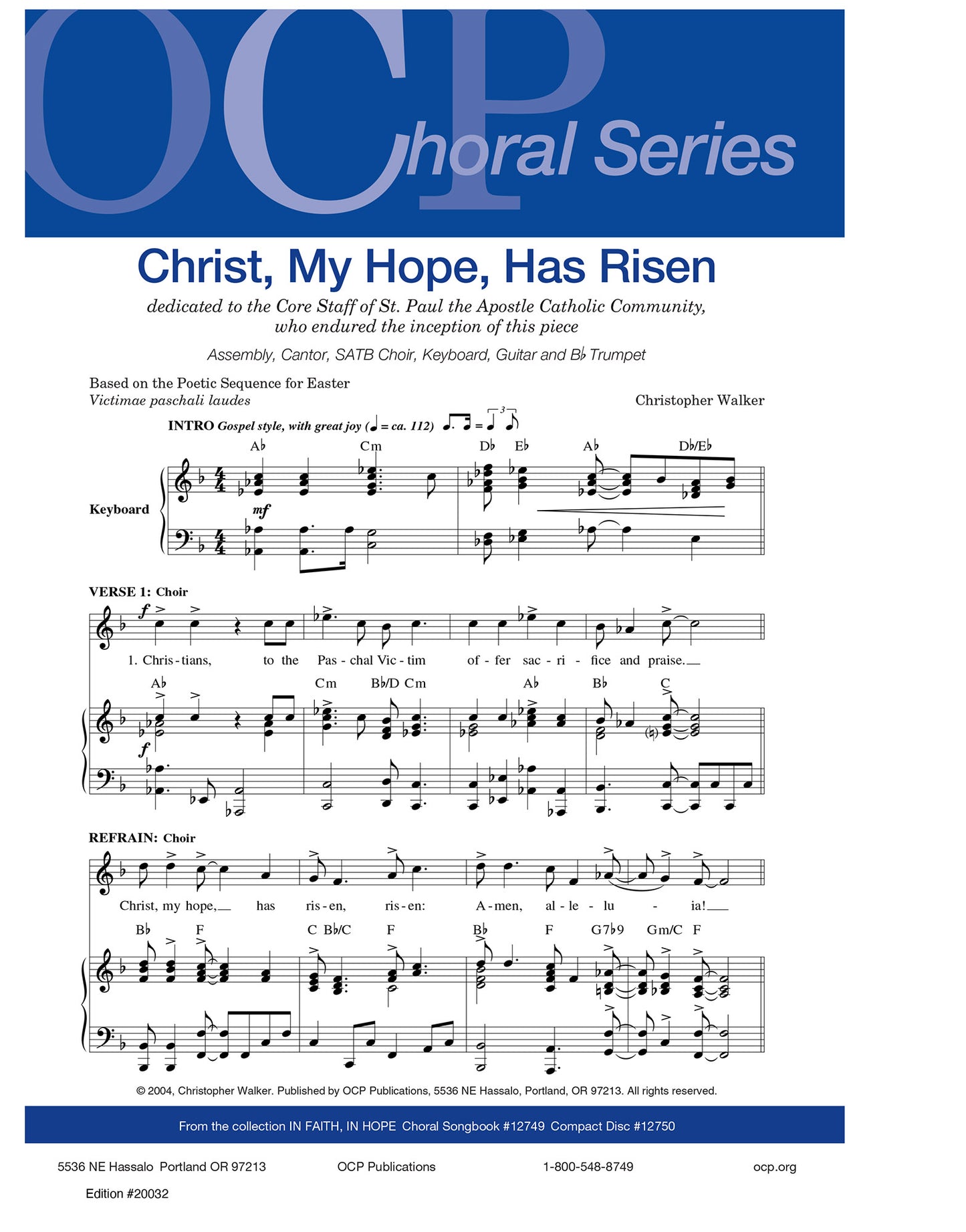 Christ, My Hope, Has Risen