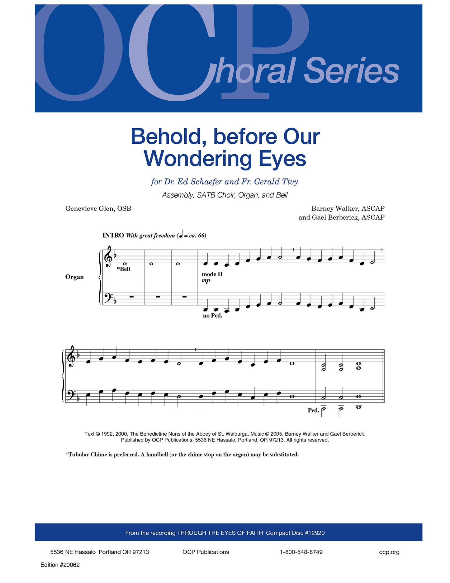 Behold, before Our Wondering Eyes