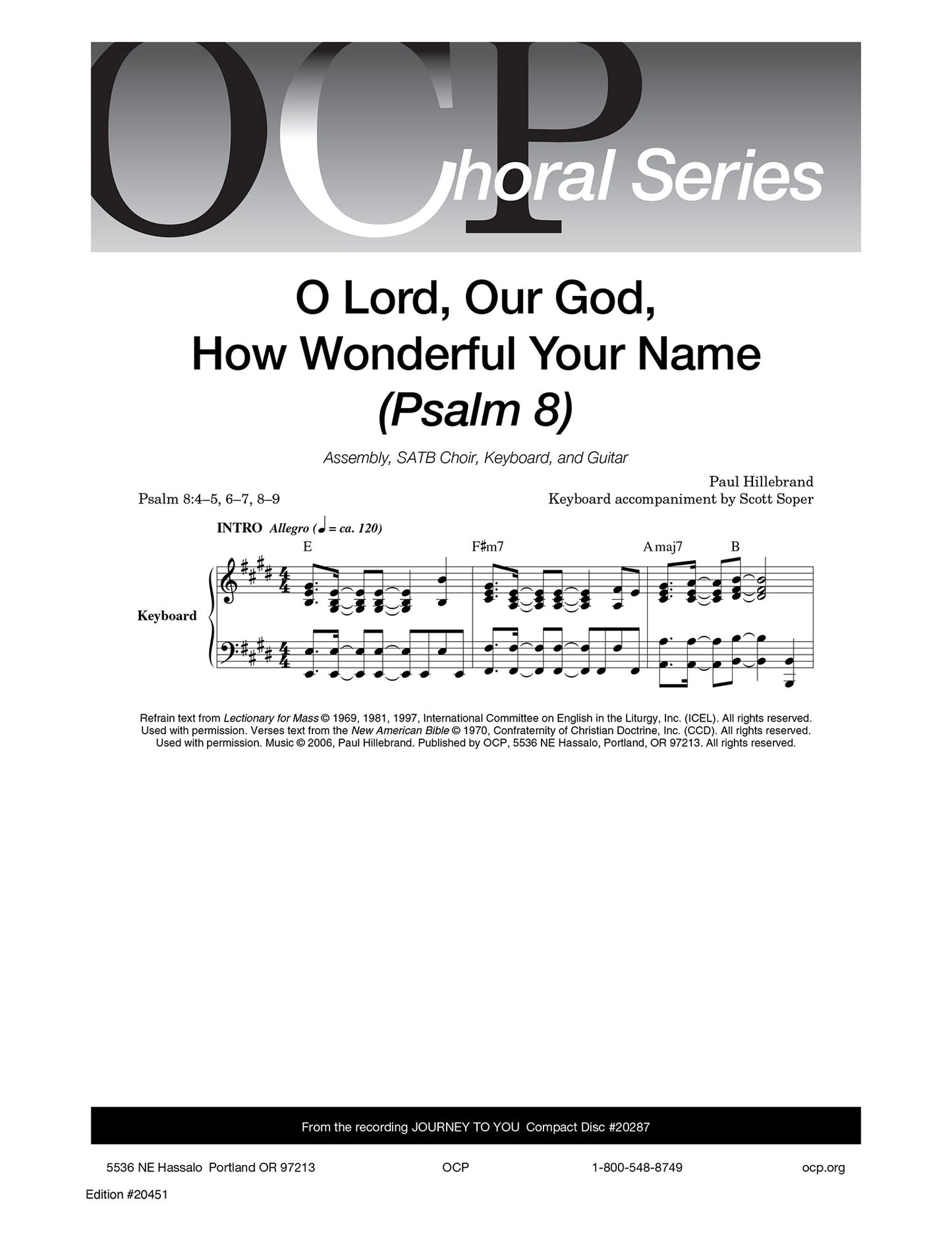 O Lord, Our God, How Wonderful Your Name