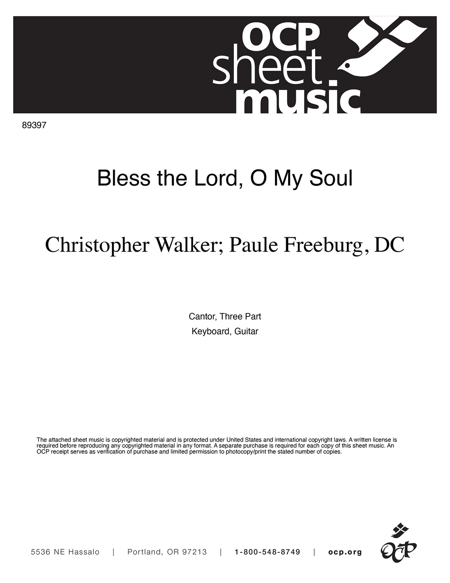 Bless the Lord, O My Soul