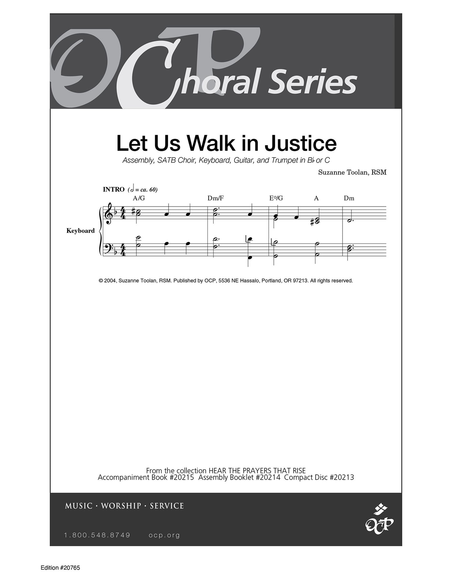 Let Us Walk in Justice