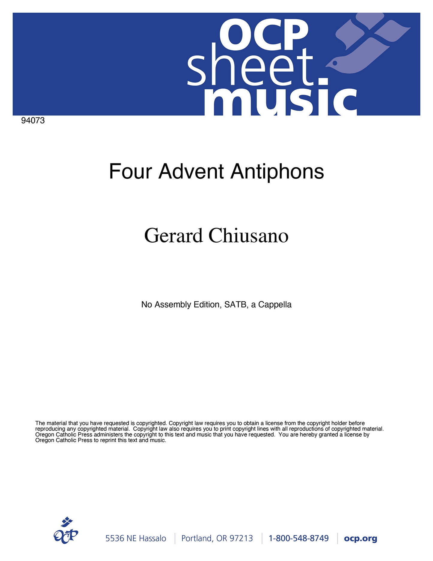 Four Advent Antiphons
