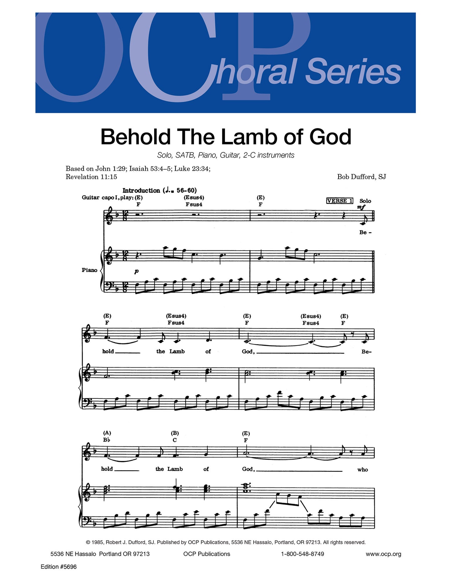 Behold the Lamb of God