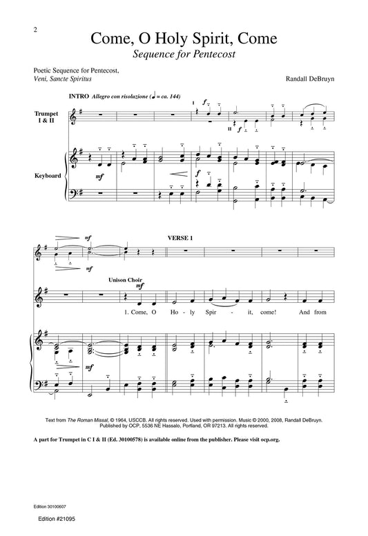 Come, O Holy Spirit, Come: Sequence for Pentecost