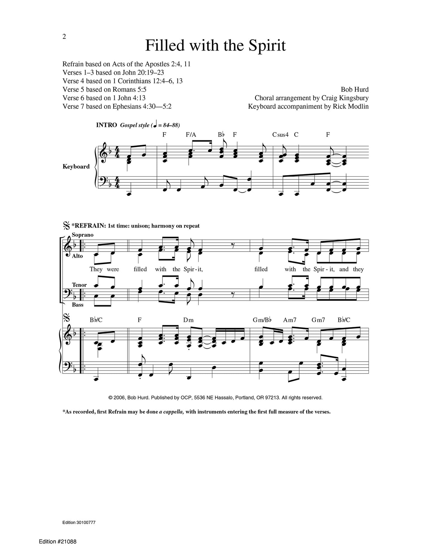 Filled with the Spirit