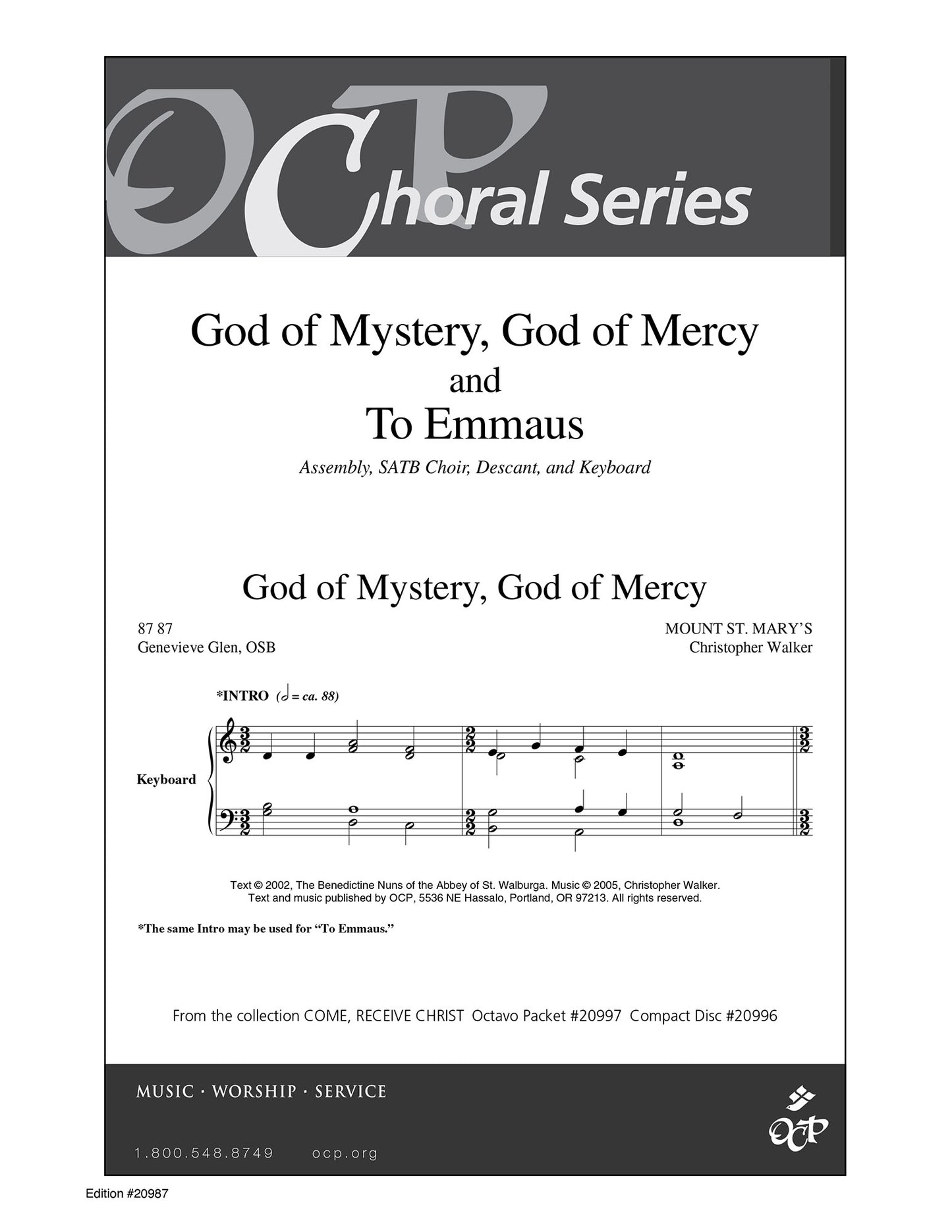 God of Mystery, God of Mercy/To Emmaus