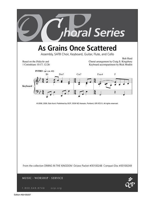 As Grains Once Scattered