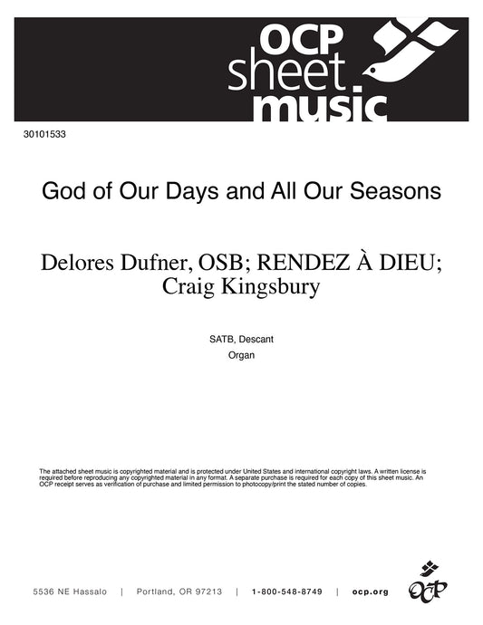 God of Our Days and All Our Seasons
