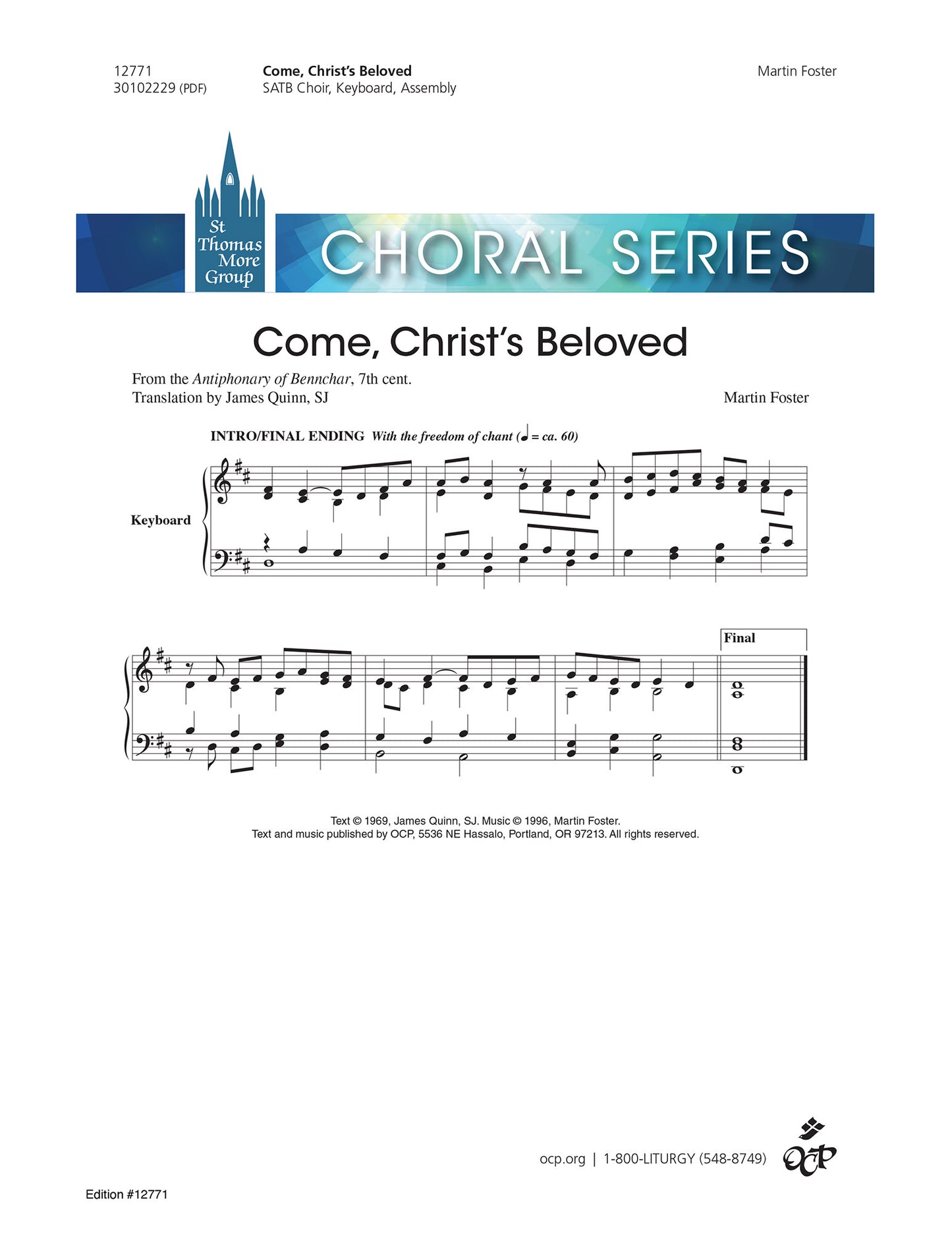 Come, Christ's Beloved