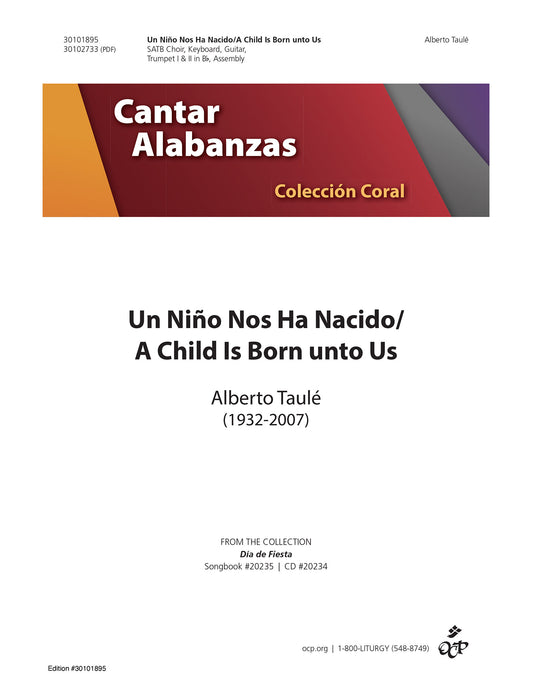 Un Ni–o Nos Ha Nacido/A Child Is Born unto Us