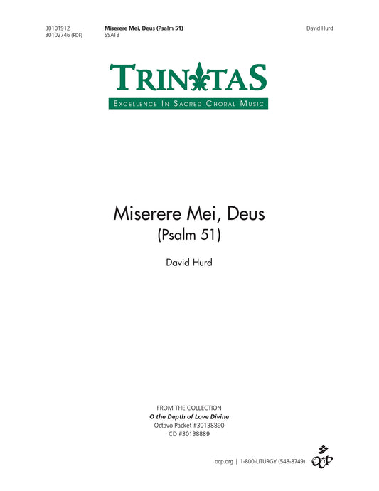 Miserere Mei, Deus (Psalm 51)