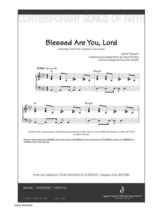 Blessed Are You, Lord