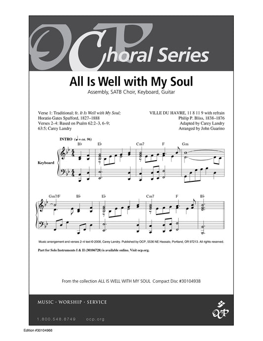 All Is Well with My Soul