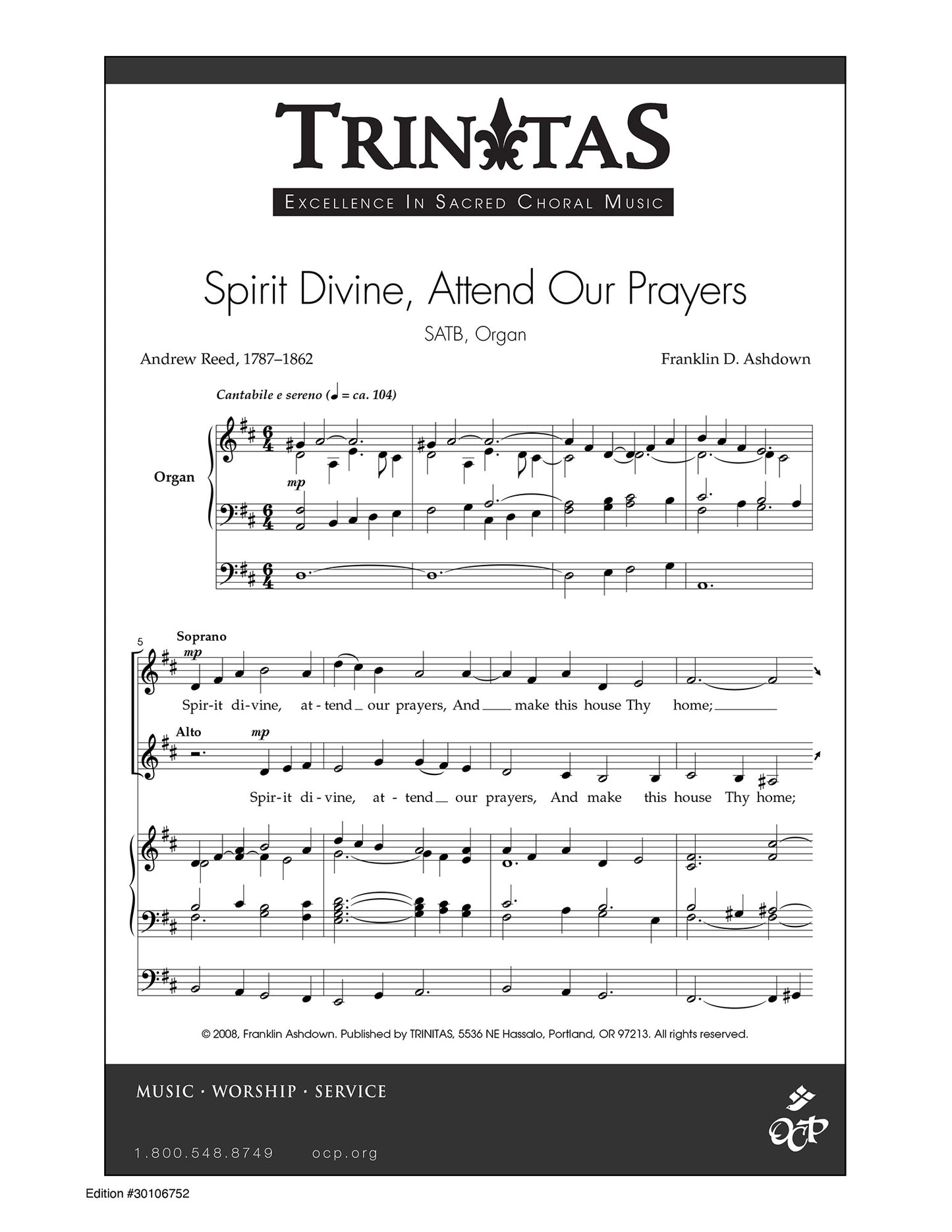 Spirit Divine, Attend Our Prayers