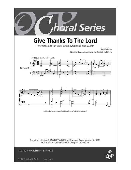 Give Thanks to the Lord