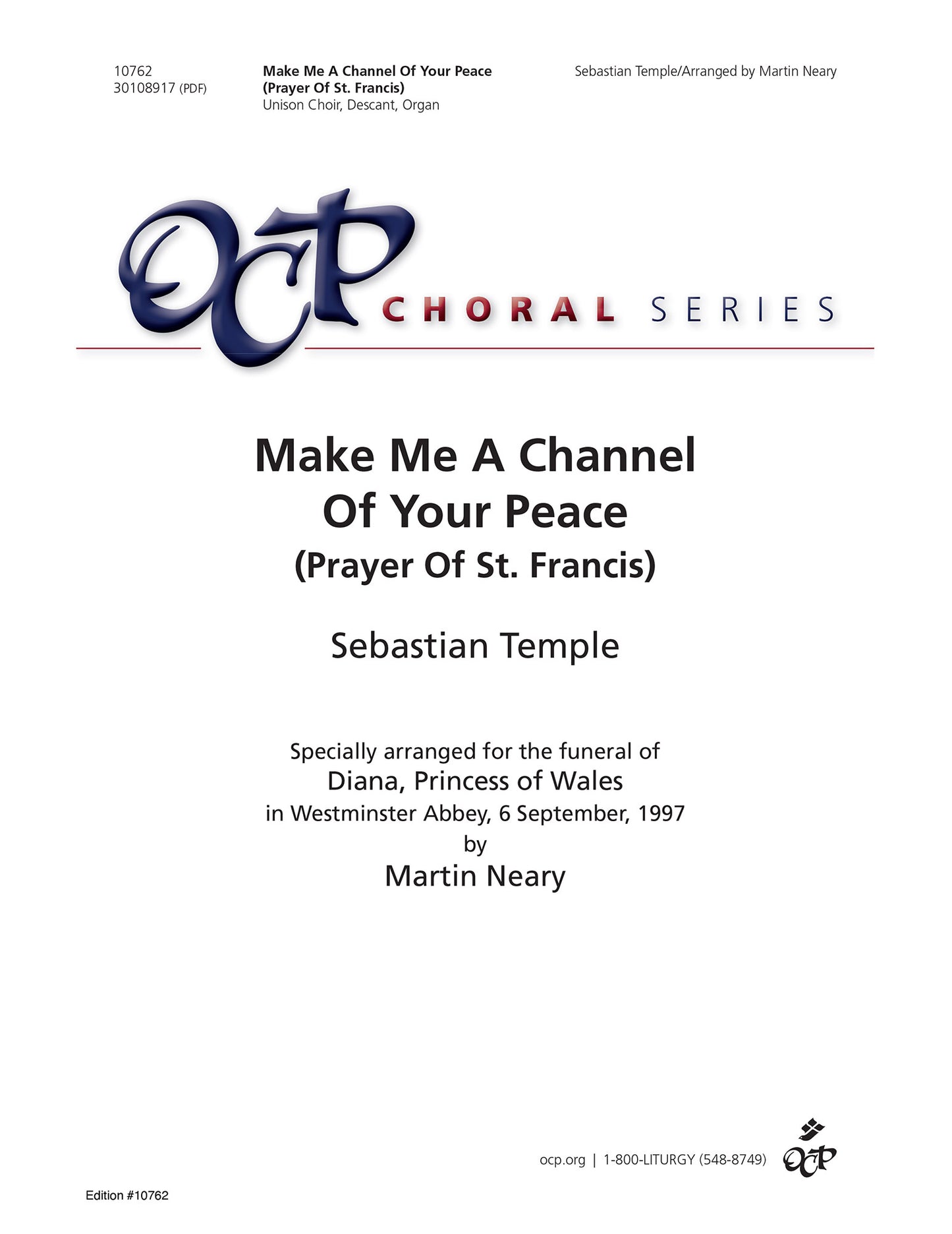 Make Me a Channel of Your Peace (Prayer of St. Francis)