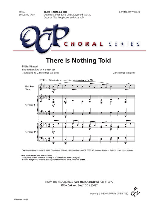 There Is Nothing Told