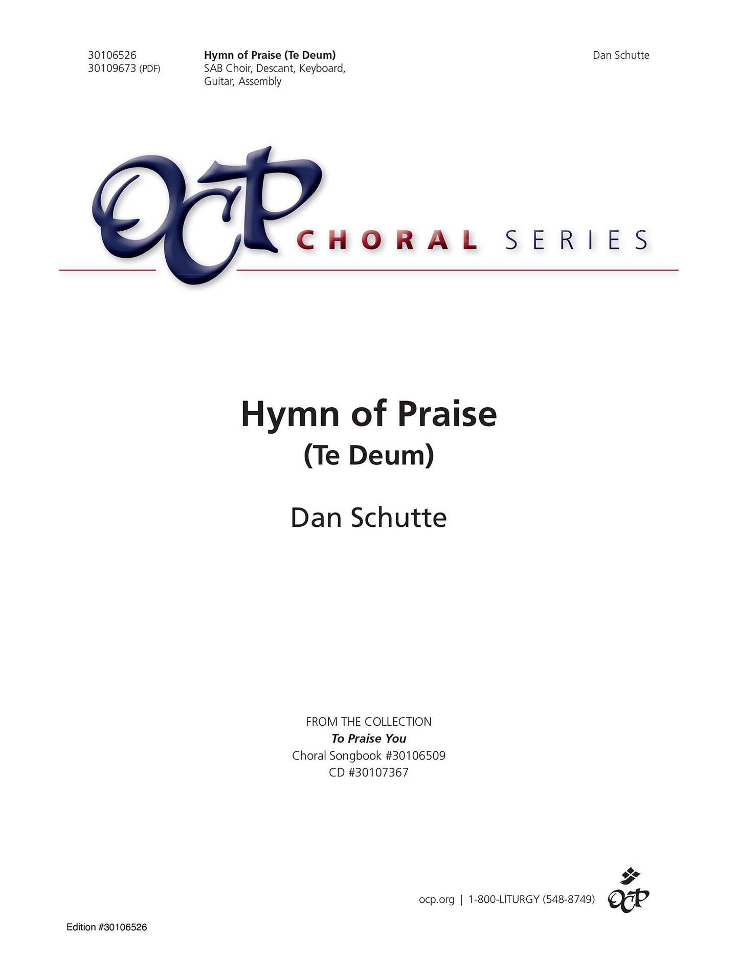 Hymn of Praise (Te Deum)