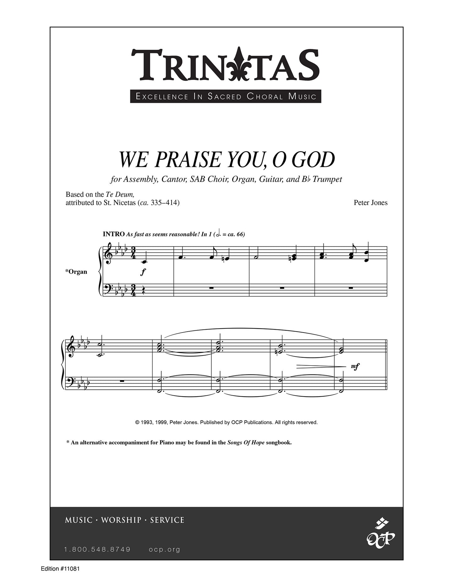 We Praise You, O God