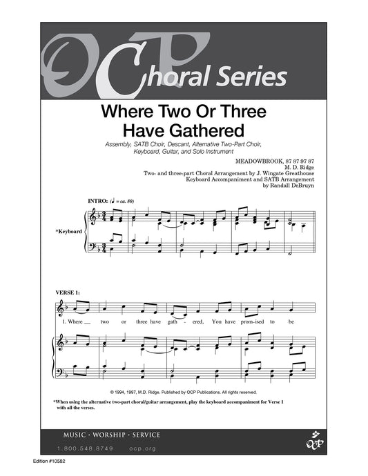 Where Two or Three Have Gathered