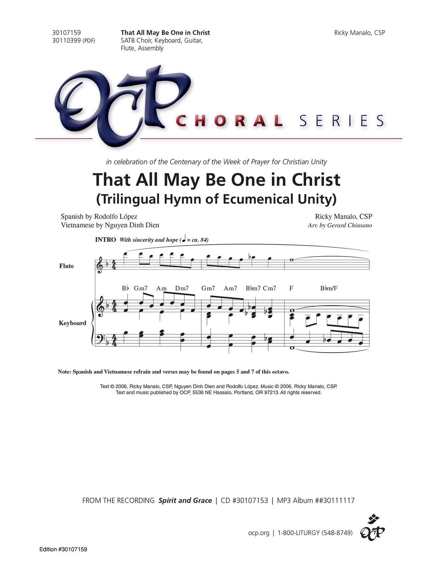 That All May Be One in Christ