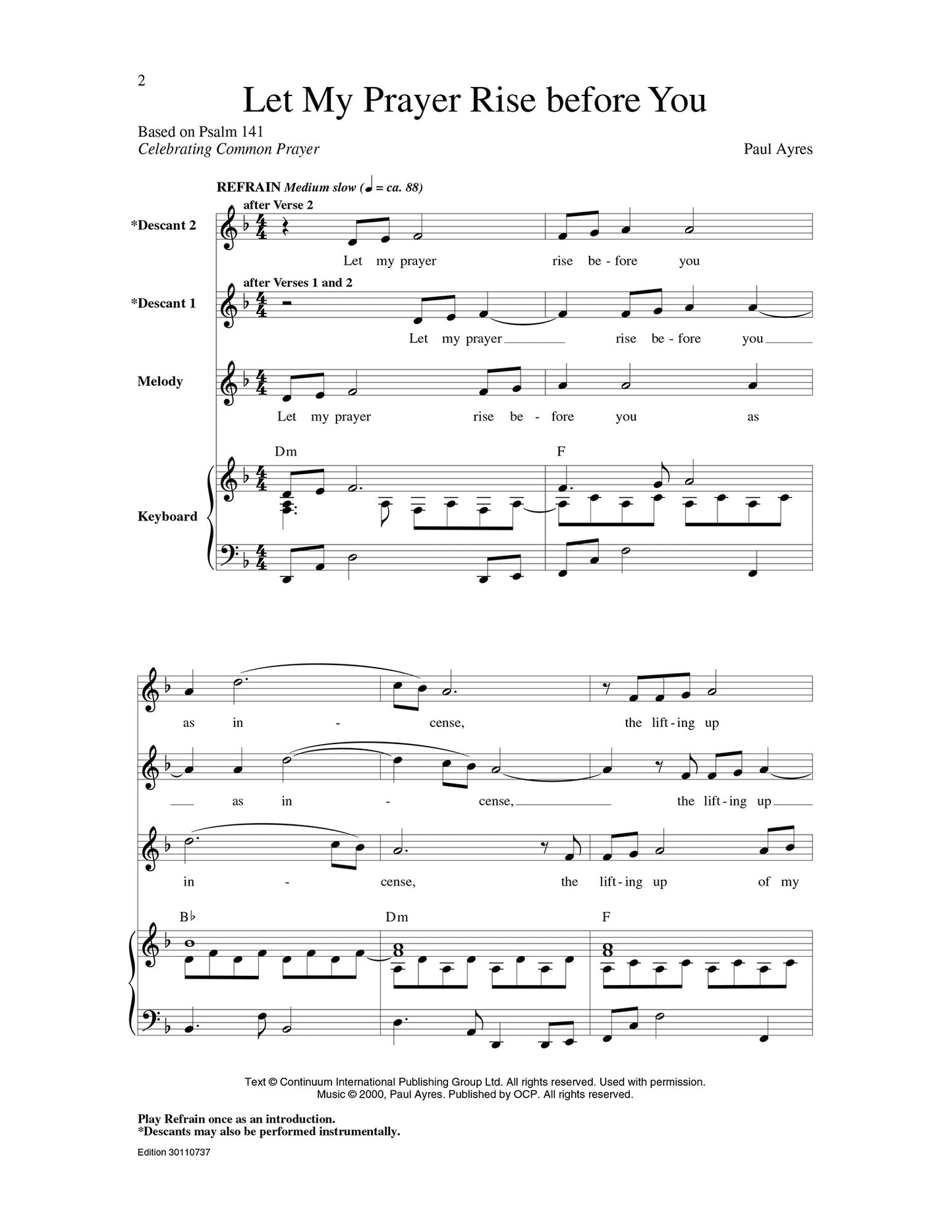 Let My Prayer Rise Before You