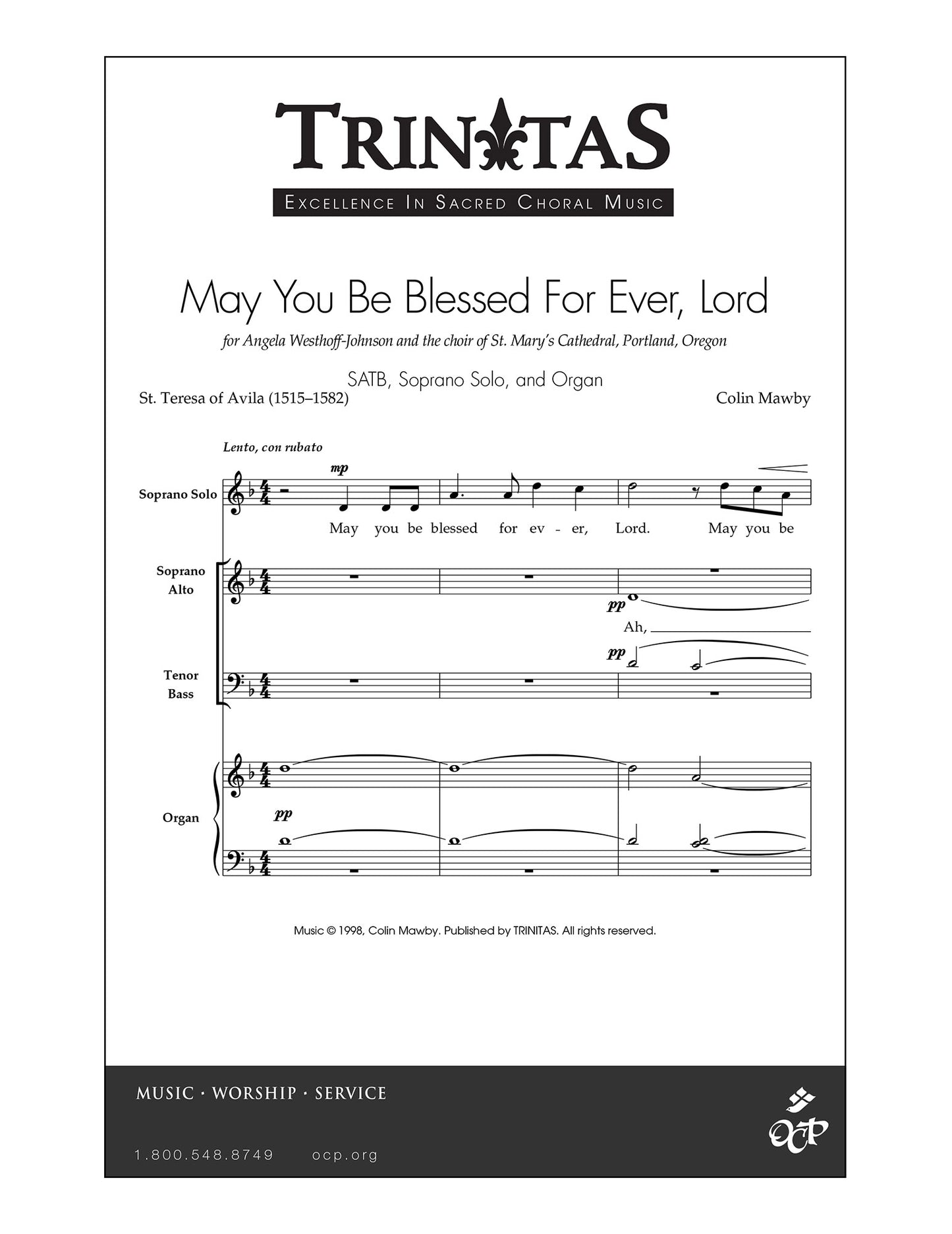 May You Be Blessed for Ever, Lord