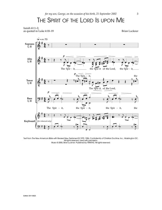 The Spirit of the Lord Is upon Me