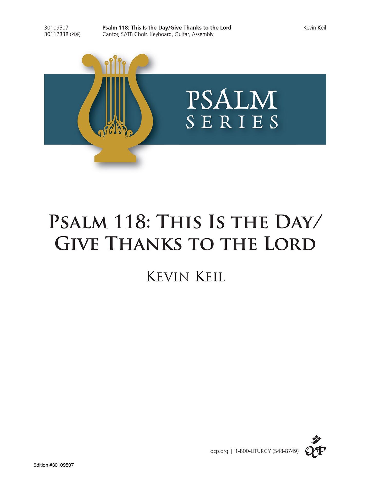Psalm 118: This Is the Day/Give Thanks to the Lord